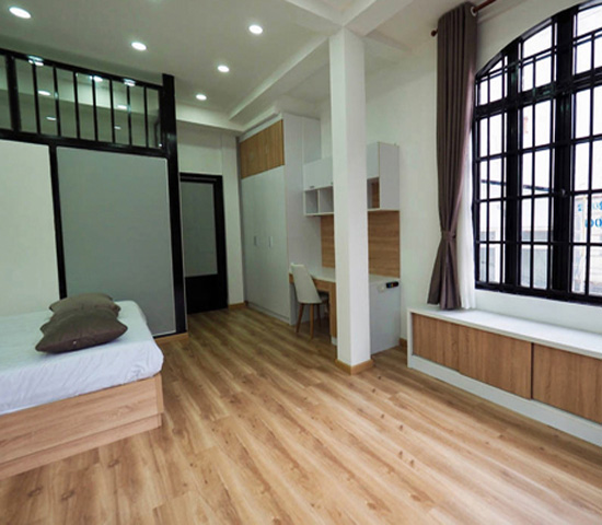 Parquet flooring laying hcmc